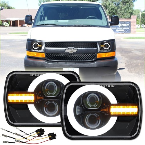 Pair 7x6 5x7 led - led, headlight
